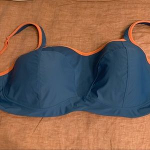 Panache Non Wired Sports Bra in 36H coral/blue